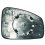 Piastra specchio retrovisore termica per RENAULT MEGANE dal 2012 al 2013 lato sinistro guidatore
