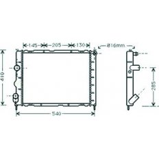 Radiatore acqua per RENAULT CLIO dal 1998 al 2001