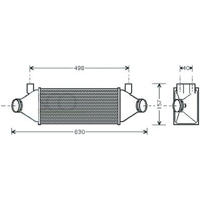 Intercooler per FORD TRANSIT dal 2000 al 2006 Codice OEM 1671440