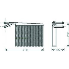 Scambiatore di calore per MERCEDES-BENZ SPRINTER dal 1995 al 1999