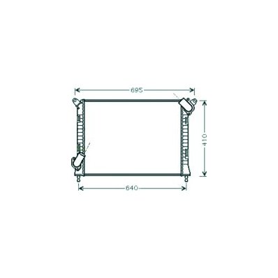 Radiatore acqua per MINI MINI dal 2001 al 2006 Codice OEM 17117570489