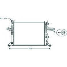 Radiatore acqua per OPEL ASTRA G dal 1998 al 2004