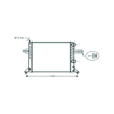 Radiatore acqua per OPEL ASTRA G dal 1998 al 2004 Codice OEM 09202491