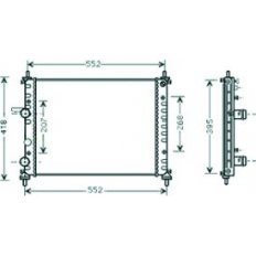 Radiatore acqua per FIAT MULTIPLA dal 2004 al 2010