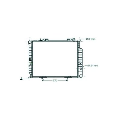 Radiatore acqua per MERCEDES-BENZ E dal 1995 al 1999 Codice OEM A2105006303