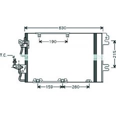 Condensatore per OPEL ASTRA H dal 2004 al 2007