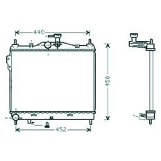 Radiatore acqua per HYUNDAI GETZ dal 2002 al 2005