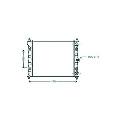 Radiatore acqua per VOLKSWAGEN POLO dal 1990 al 1994 Codice OEM 867121253L