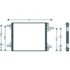 Condensatore per MERCEDES-BENZ M W163 dal 1997 al 2001