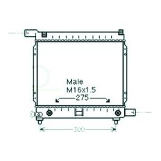 Radiatore acqua per MERCEDES-BENZ E dal 1984 al 1989