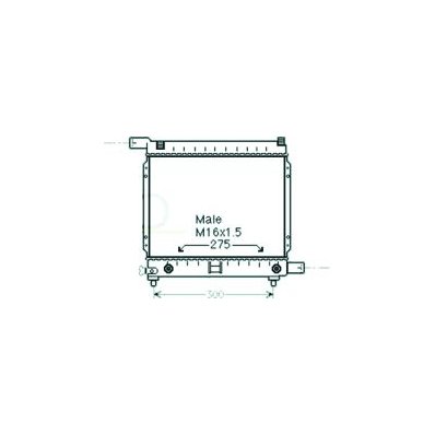 Radiatore acqua per MERCEDES-BENZ E dal 1984 al 1989 Codice OEM 2015004603