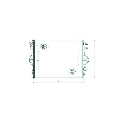 Radiatore acqua per VOLKSWAGEN TOUAREG dal 2014 Codice OEM 95810613210