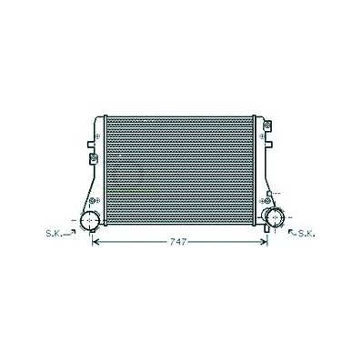 Intercooler per SKODA OCTAVIA dal 2004 al 2008 Codice OEM 351319202020