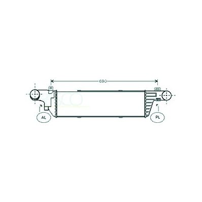 Intercooler per MERCEDES-BENZ E dal 1995 al 1999 Codice OEM 2105001800