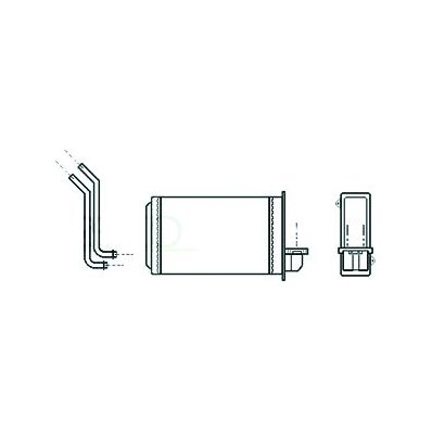 Scambiatore di calore per PEUGEOT 205 dal 1983 al 1998 Codice OEM 644851