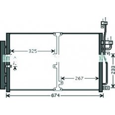 Condensatore per CHEVROLET - DAEWOO CAPTIVA dal 2006 al 2011