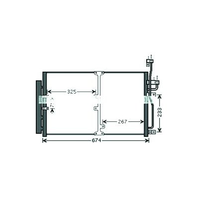 Condensatore per CHEVROLET - DAEWOO CAPTIVA dal 2006 al 2011 Codice OEM 20759648