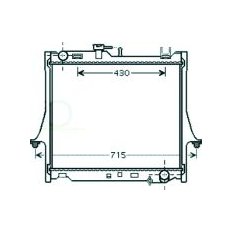 Radiatore acqua per ISUZU DMAX dal 2002 al 2006