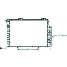 Radiatore acqua per MERCEDES-BENZ C W202 dal 1993 al 1997