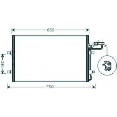 Condensatore per VOLVO C30 dal 2006 al 2009