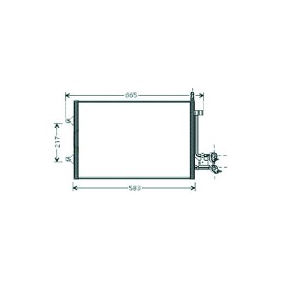 Condensatore per FORD FIESTA MK V dal 2005 al 2008 Codice OEM 1334653