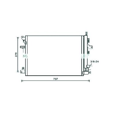 Condensatore per VOLVO XC90 dal 2002 al 2006 Codice OEM 31369510