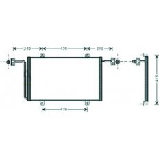 Condensatore per OPEL MOVANO dal 1998 al 2003