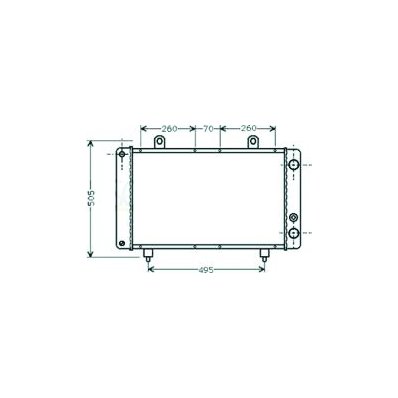 Radiatore acqua per FIAT DUCATO dal 1982 al 1990 Codice OEM 5933276