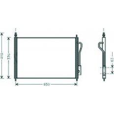 Condensatore per FORD FOCUS dal 1998 al 2001