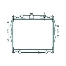 Radiatore acqua per TOYOTA LAND CRUISER dal 1996 al 2002