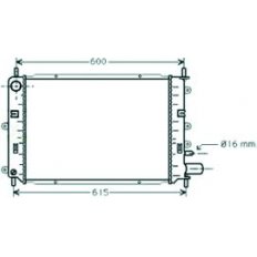 Radiatore acqua per FORD ESCORT MK VI dal 1995 al 1998