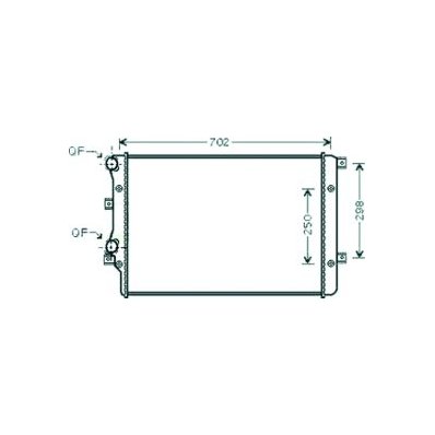 Radiatore acqua per SKODA YETI dal 2009 al 2013 Codice OEM 1K0121251AT