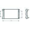 Radiatore acqua per FIAT PUNTO dal 2003 al 2011