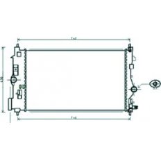 Radiatore acqua per OPEL ZAFIRA dal 2016