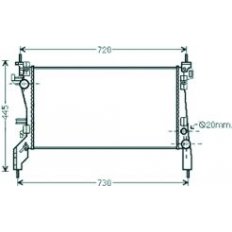 Radiatore acqua per FIAT FIORINO/QUBO dal 2016