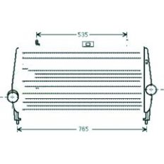 Intercooler per CITROEN C5 dal 2004 al 2008