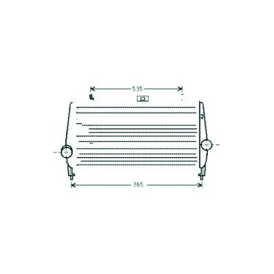 Intercooler per CITROEN C5 dal 2004 al 2008 Codice OEM 0384H9