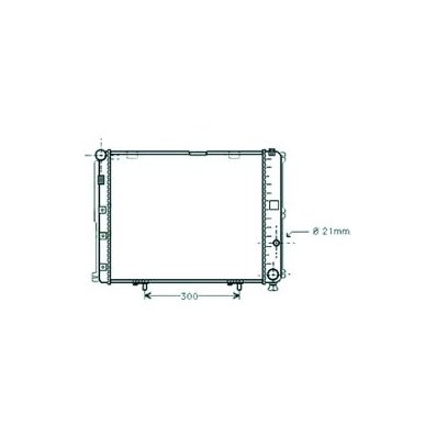 Radiatore acqua per MERCEDES-BENZ E dal 1993 al 1995 Codice OEM 1245006203