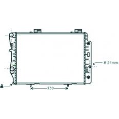 Radiatore acqua per MERCEDES-BENZ C W202 dal 1993 al 1997