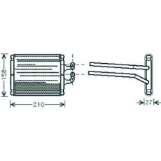 Scambiatore di calore per KIA PICANTO dal 2004 al 2007