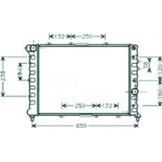Radiatore acqua per ALFA ROMEO 156 dal 1997 al 2003