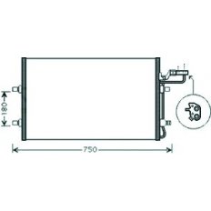 Condensatore per VOLVO S40 dal 2004 al 2007