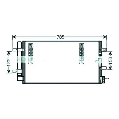 Condensatore per AUDI Q5 dal 2012 Codice OEM 8K0260403AF