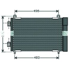 Condensatore per PEUGEOT 206 dal 1998 al 2009