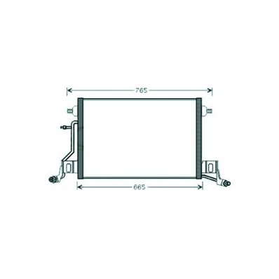 Condensatore per AUDI A6 dal 2001 al 2004 Codice OEM 4B3260401C