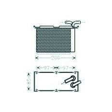 Intercooler per AUDI A3 dal 2003 al 2005