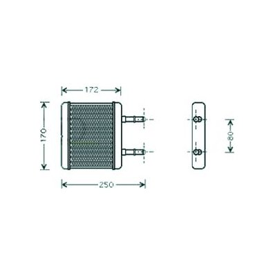 Scambiatore di calore per HYUNDAI ATOS dal 1997 al 1999 Codice OEM 9712302000