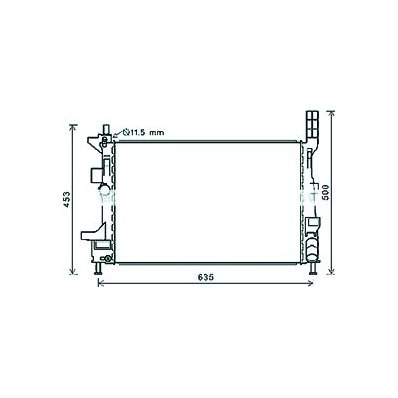 Radiatore acqua per FORD CONNECT dal 2018 Codice OEM 1720432