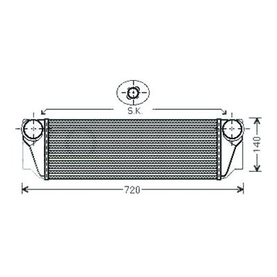 Intercooler per BMW 5 F07 GT dal 2009 al 2012 Codice OEM 17517812016