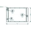 Radiatore acqua per BMW 5 E60 dal 2003 al 2007